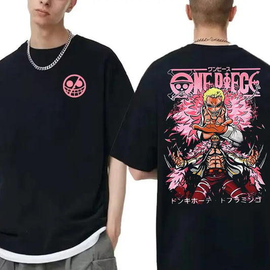 Unisex Donquixote Doflamingo One Piece Shirt, Tee Hoodie Sweatshirt, Vintage 90's Anime Shirt, Vintage Anime One Piece Shirt, Luffy Zoro Sanji Shirt, Anime Manga Shirt, Gift For Fans Anime Lover, Menswear Top For Gym, Cotton Menswear, Graphic Anime Tee.,
