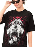 Unisex Horror Manga Creepy Girl T-Shirt, Dark Anime Gothic T-Shirt, Manga Gothic T-Shirt Inactive Hoodie, Sweatshirt