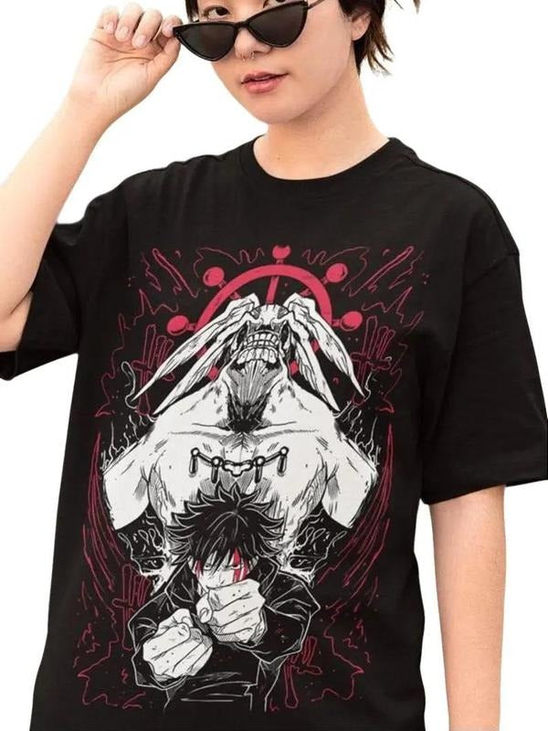 Unisex Horror Manga Creepy Girl T-Shirt, Dark Anime Gothic T-Shirt, Manga Gothic T-Shirt Inactive Hoodie, Sweatshirt