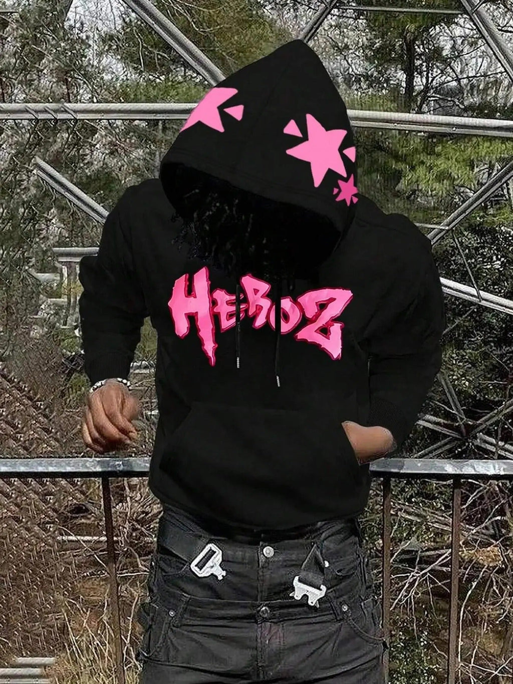 Unisex Letter Print Hoodie, Casual Regular Fit Long Sleeve Hooded Sweatshirt for Spring & Fall, Fashion Men's Top for...