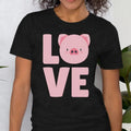 Unisex Love Pig T-Shirt Pig Mom Shirt Top Womenswear Hoodie, Sweatshirt | PureTeeCo.com