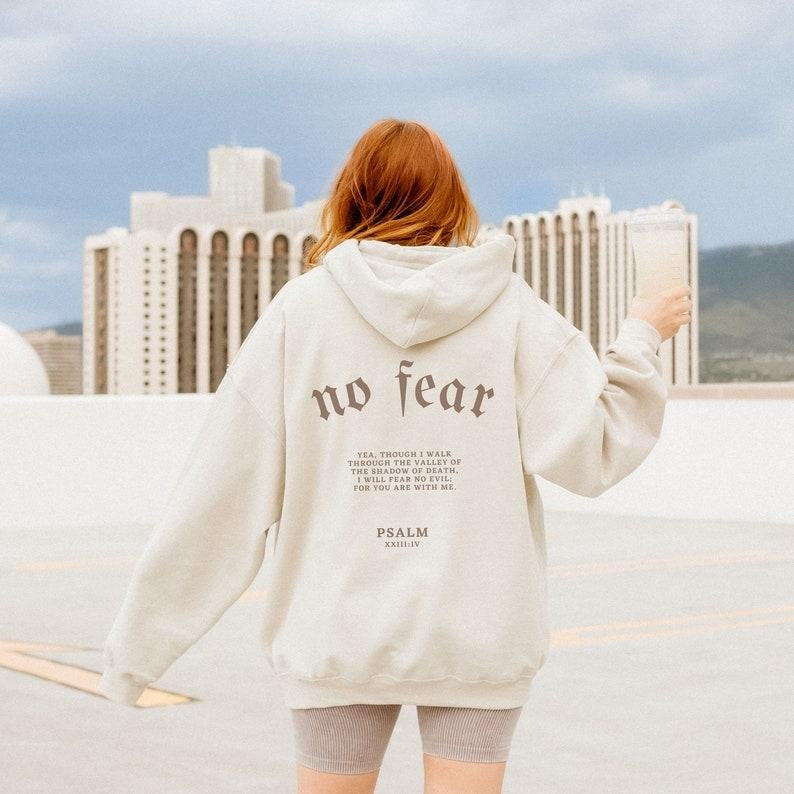 Unisex Psalm 23 Christian Hoodie Bible Verse Christian Merch Mens Christian Streetwear Jesus Hoodie Christian Sweatshirt...