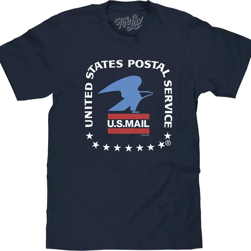 United States Postal Service U.S. Mail Eagle T-Shirt - Navy Hoodie, Sweatshirt | PureTeeCo.com