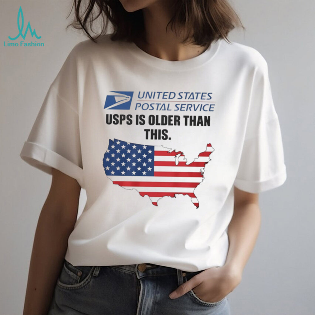 United States Postal Service USPS is older than this graphic shirt