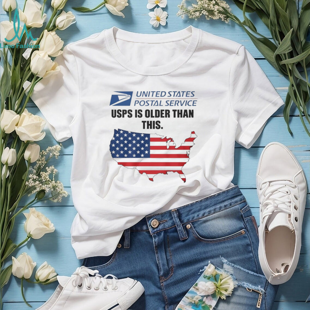 United States Postal Service USPS is older than this graphic shirt