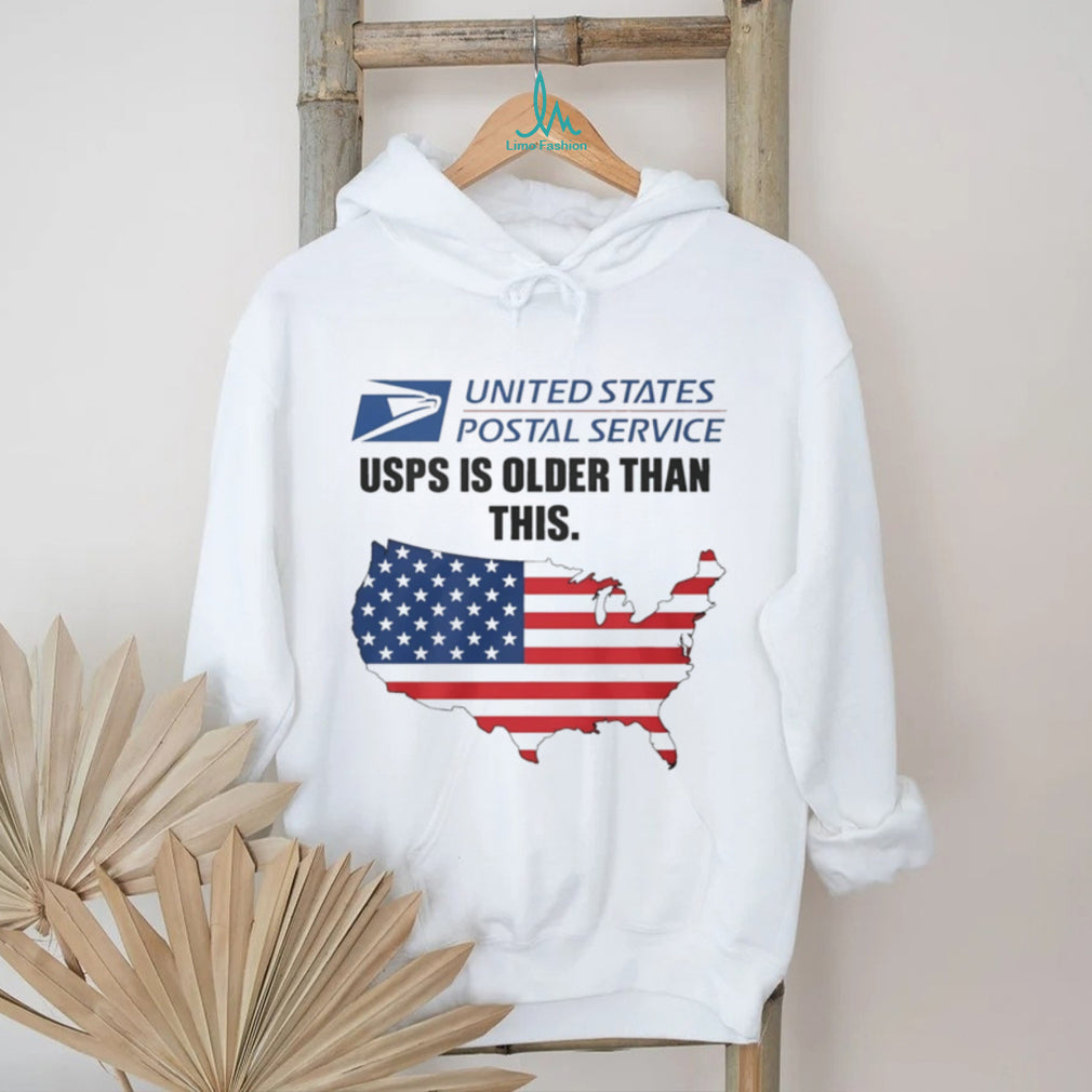 United States Postal Service USPS is older than this graphic shirt
