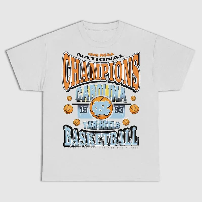 University Of North Carolina NCAA Vintage 1993 Merch, graphic vintage sports tees summer shirts for men Hoodie, Sweatshirt