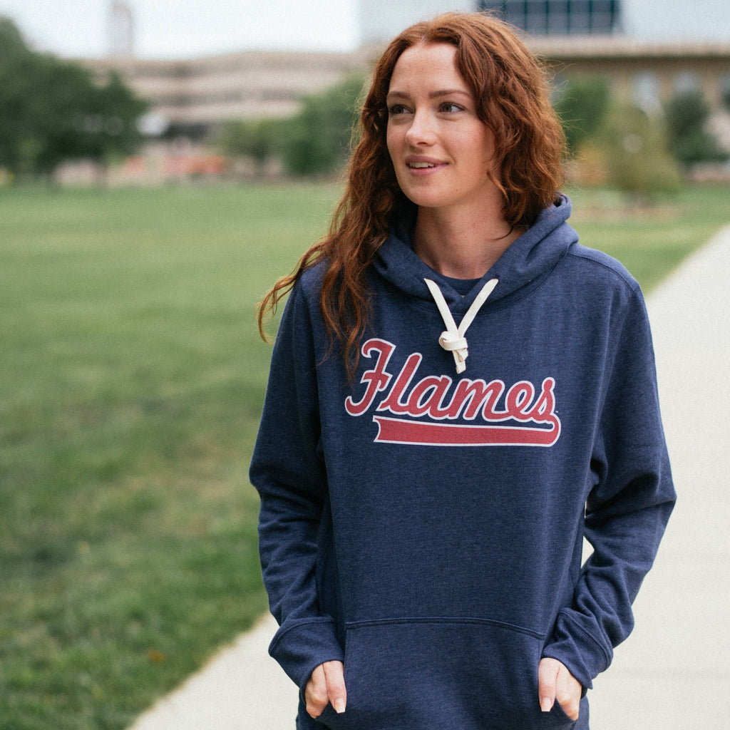 UIC Flames Script Hoodie T-Shirts, Sweatshirt | PureTeeCo.com (Image 2)
