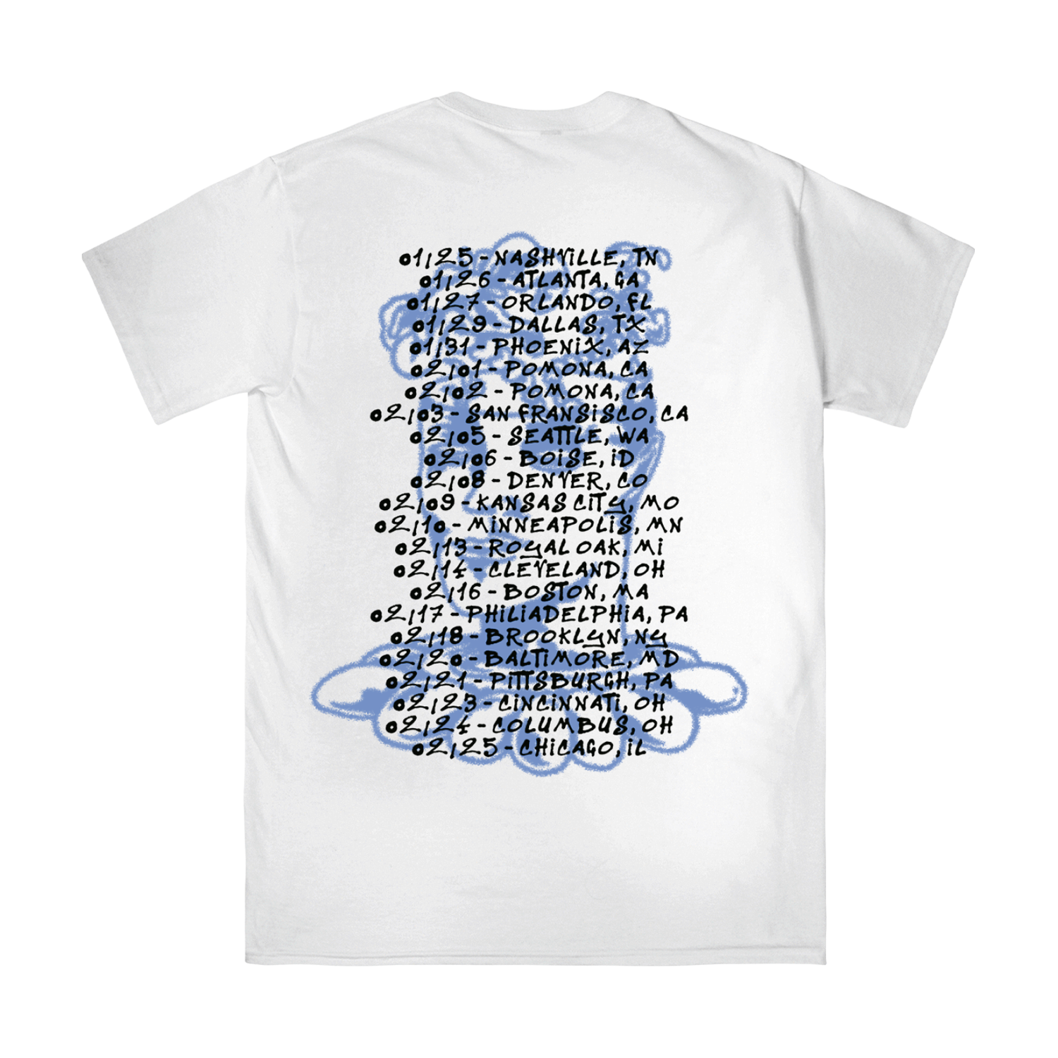 Higher Power - 2024 US Tour Dates T-Shirt Hoodie, Sweatshirt | PureTeeCo.com (Image 2)