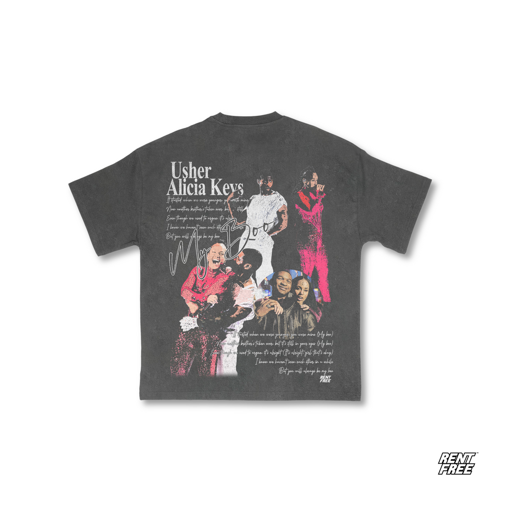 Usher (My Boo) Tee Hoodie, Sweatshirt | PureTeeCo.com (Image 2)