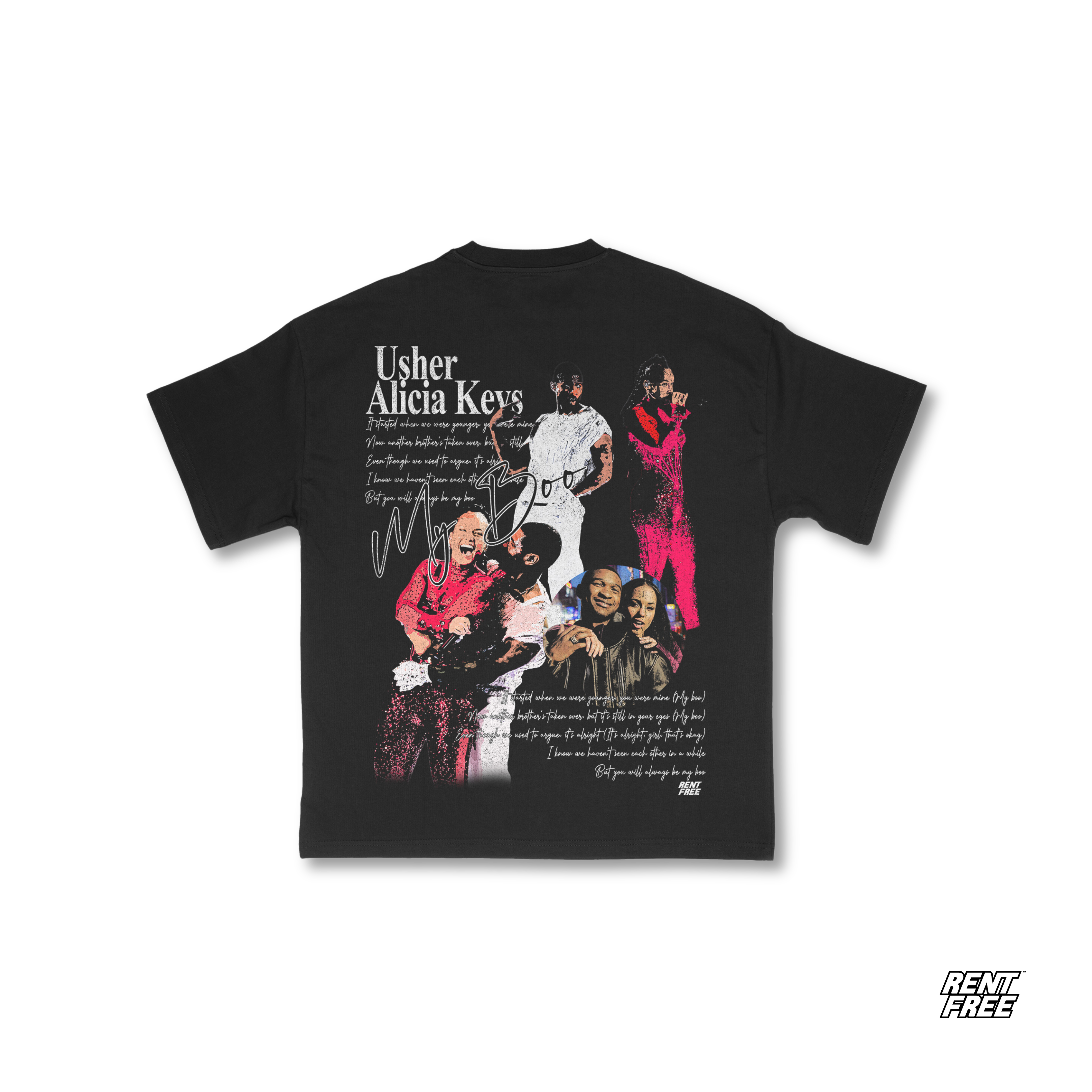Usher (My Boo) Tee Hoodie, Sweatshirt | PureTeeCo.com (Image 4)