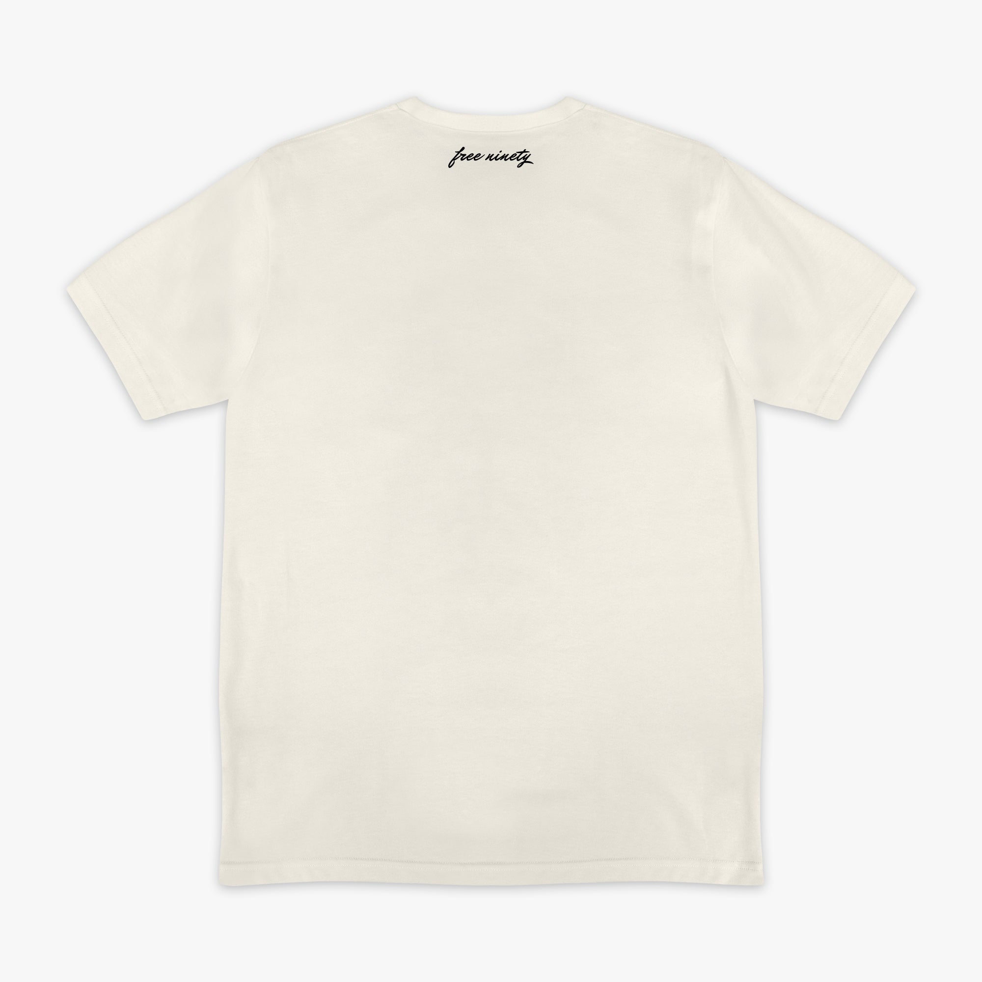 Upside Down Baseball Tee - Cream/Black Hoodie, Sweatshirt | PureTeeCo.com (Image 2)