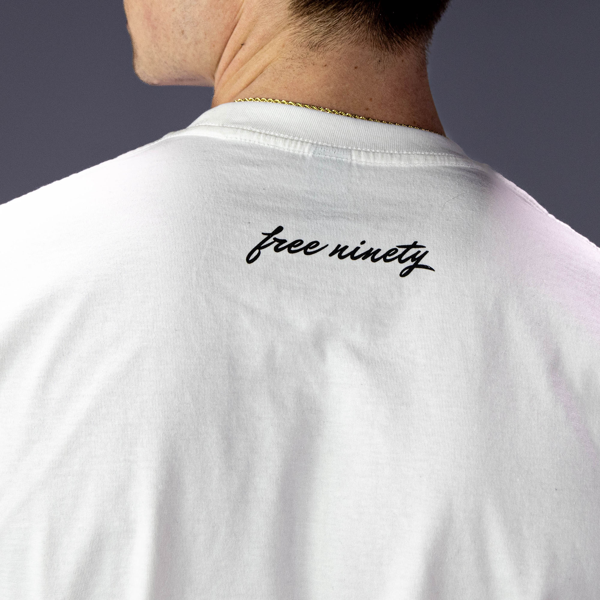 Upside Down Baseball Tee - Cream/Black Hoodie, Sweatshirt | PureTeeCo.com (Image 4)