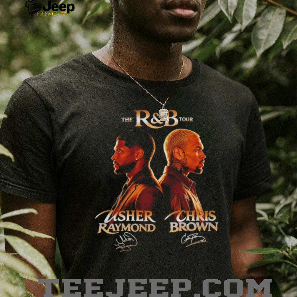 Usher Chris Brown Raymond and Brown R B Tour music shirt