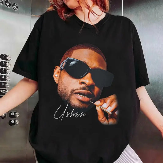 Usher Tshirt, Retro Ussher Graphic T-shirt, Usheer 90s Shirt, Rap Hip Hop Tee, Usher Fan Gift