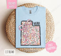 Utah Floral Bow Gildan T-shirt, Cute Trendy Tee, State Coquette Oversized Top Hoodie, Sweatshirt | PureTeeCo.com