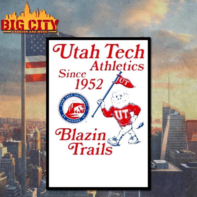 Utah Tech Athletics Since 1952 Blazin Trails Shirt