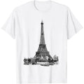 VINTAGE EIFFEL TOWER IN ROMANTIC CITY PARIS FRANCE, JE TAIME T-Shirt Made in USA Hoodie, Sweatshirt | PureTeeCo.com