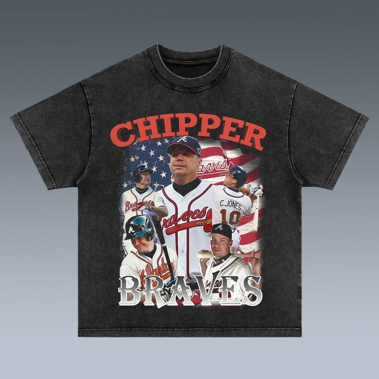 VINTAGE TEE | CHIPPER JONES& ATLANTA BRAVES Hoodie, Sweatshirt | PureTeeCo.com