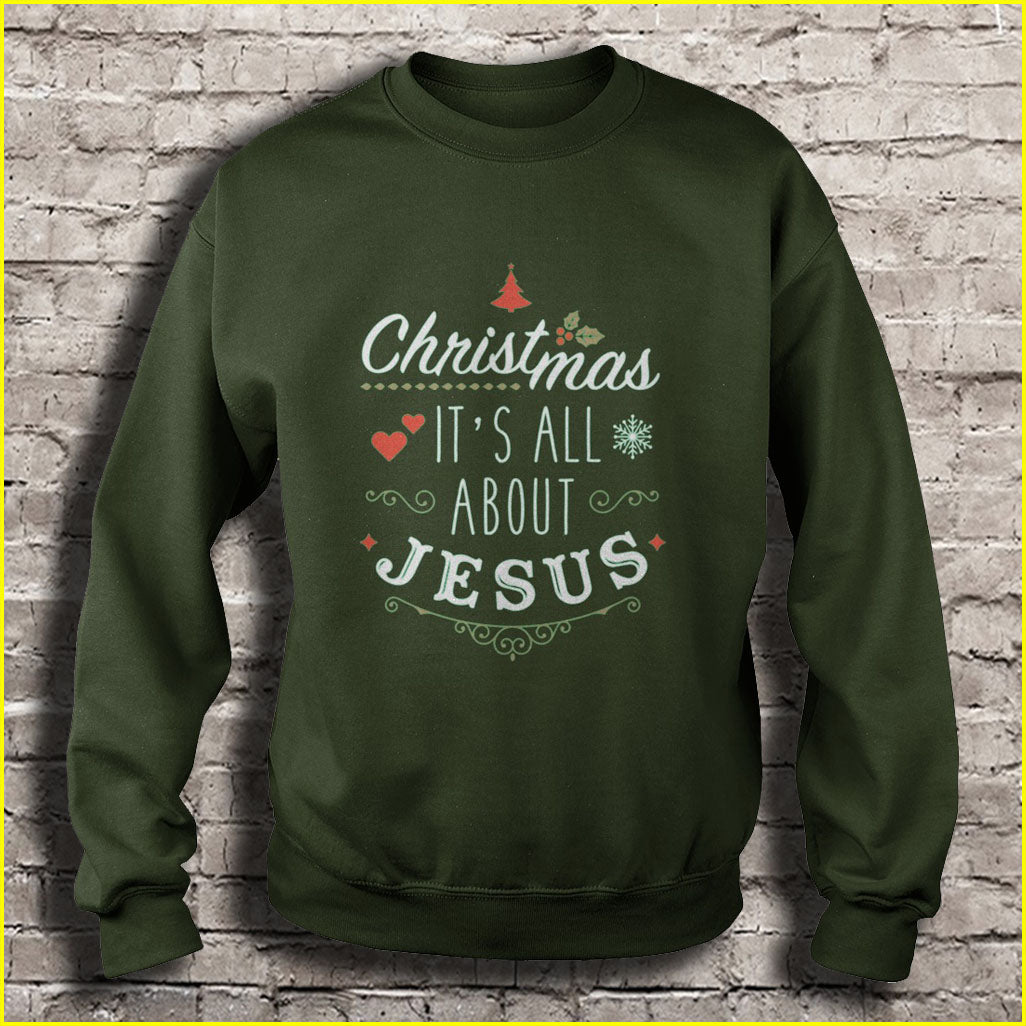 Christmas It’s all about Jesus Ugly Christmas Sweater