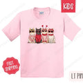 Valentine Cats Kids Shirt - Valentine's Day Children's Tshirt - Youth CatTee Gildan Hoodie, Sweatshirt | PureTeeCo.com