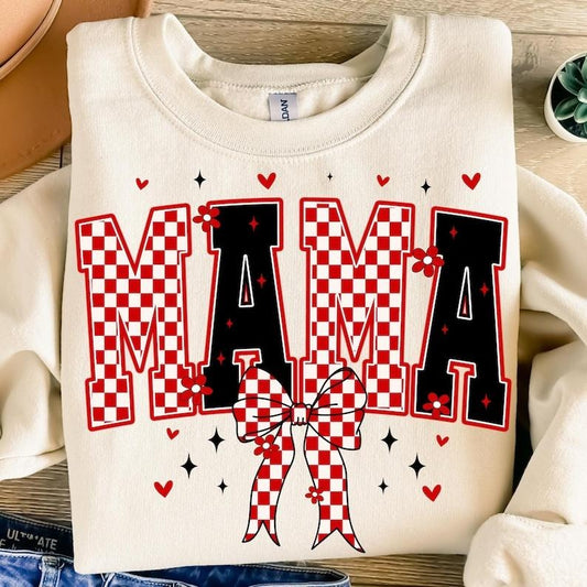 Valentine Mama Sweatshirt Valentines Day Retro Valentine , Valentine coquette, Valentines