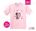Valentine Poodle Kids Shirt - Valentine's Day Children's Tshirt - Cute Youth Tee Gildan Hoodie, Sweatshirt | PureTeeCo.com