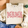 Valentines Mama Sweatshirt, Glitter Valentines Sweatshirt, Valentines Hearts Sweatshirt, Valentines Day Sweatshirt, Mama...