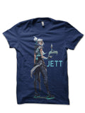 Valorant Jett Navy Blue T-Shirt Hoodie, Sweatshirt | PureTeeCo.com