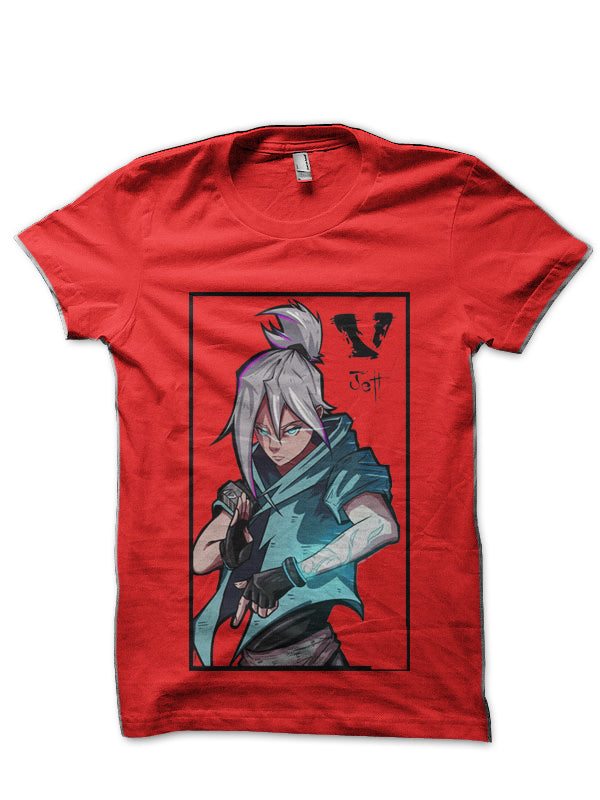 Valorant Jett Red T-Shirt Hoodie, Sweatshirt | PureTeeCo.com