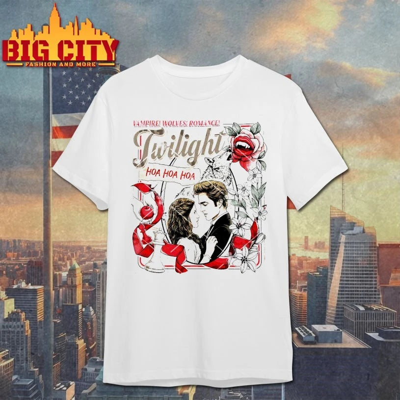 Vampire Wolves Romance Twilight Hoa Hoa Hoa Book Lover shirt