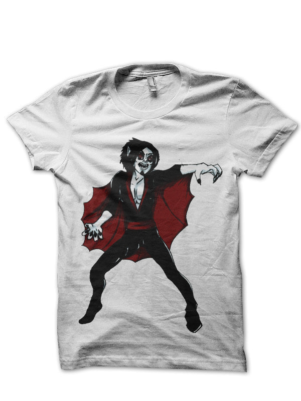 The Living Vampire White Half Sleeve T-Shirt Hoodie, Sweatshirt | PureTeeCo.com