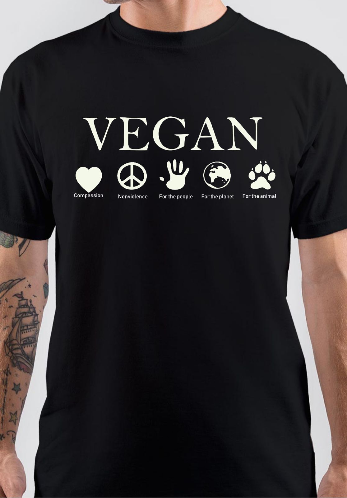 Vegan T-Shirt Hoodie, Sweatshirt | PureTeeCo.com