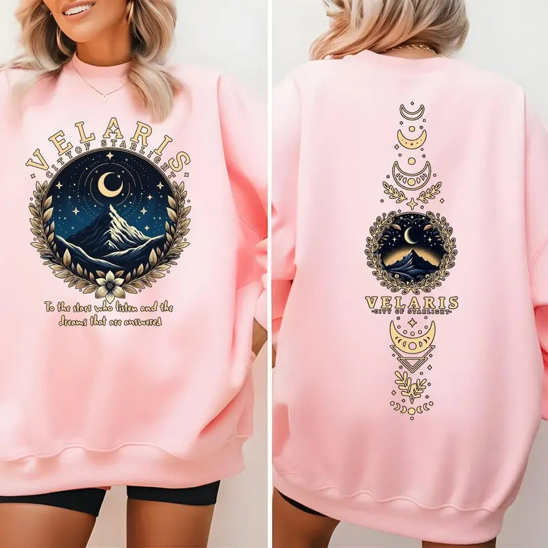 Velaris ACOTAR Sweatshirt,Velaris City Of Starlight,The Night Court Shirt,SJM Merch Shirt Hoodie | PureTeeCo.com