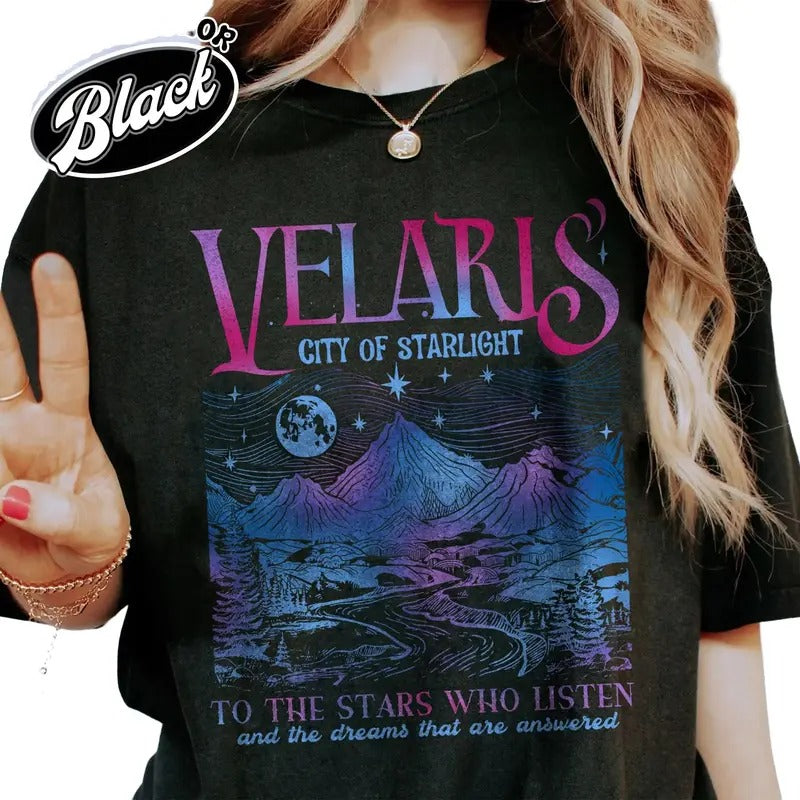 Velaris City Of Starlight Acotar Comfort Color Shirt Hoodie, Sweatshirt | PureTeeCo.com