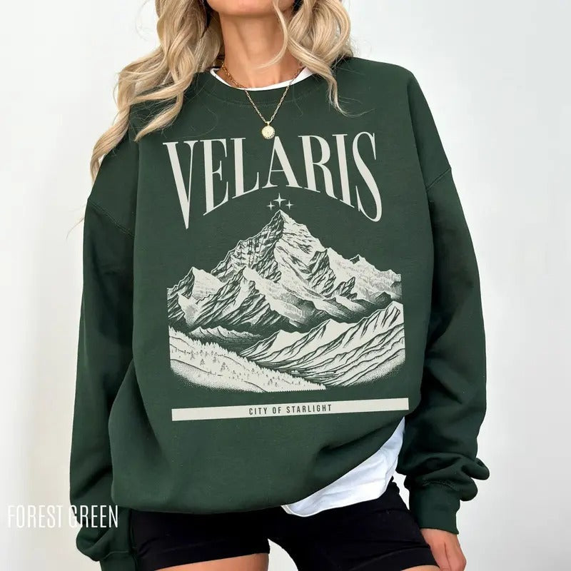 Velaris Sweatshirt, ACOTAR Sweatshirt, ACOTAR merch, bookish merch T-Shirts, Hoodie | PureTeeCo.com