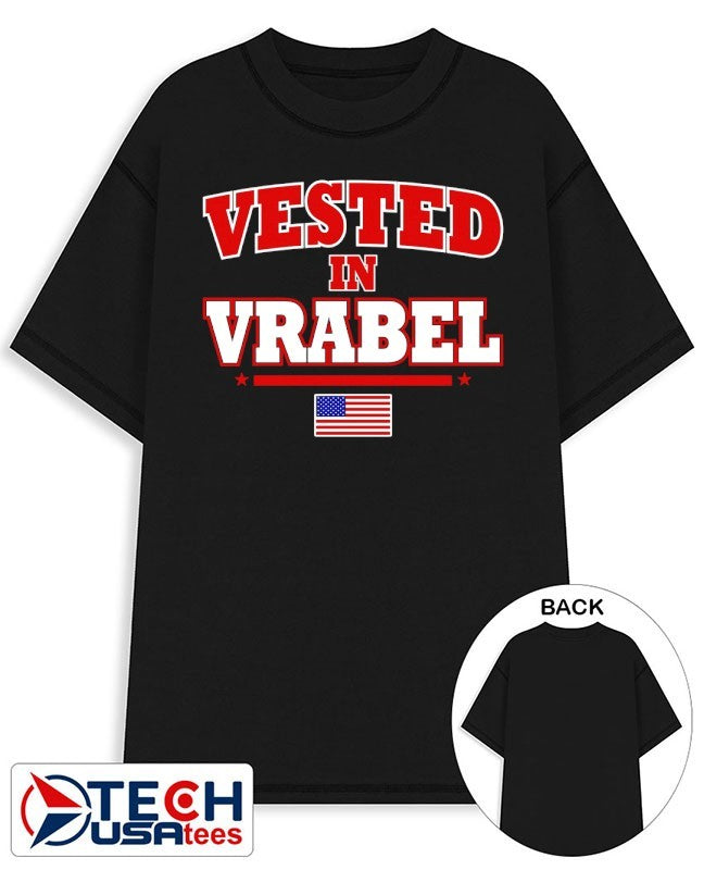 Vested in Vrabel USA flag shirt