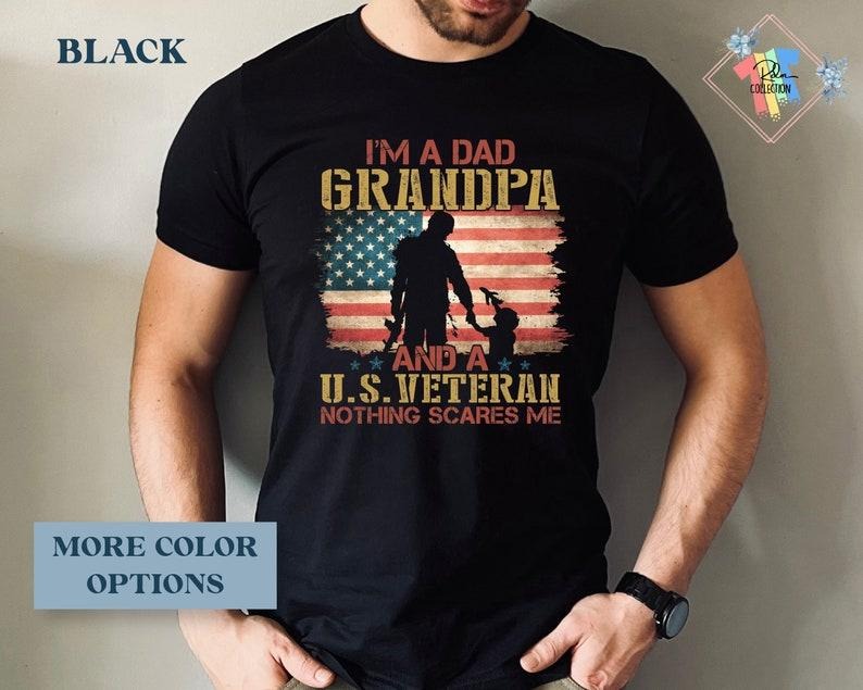 Veteran Shirt Gifts For Grandpa Military Shirt Us Army Apparel Veterans Day T-shirt Retired Army Hoodie, T-shirt and...