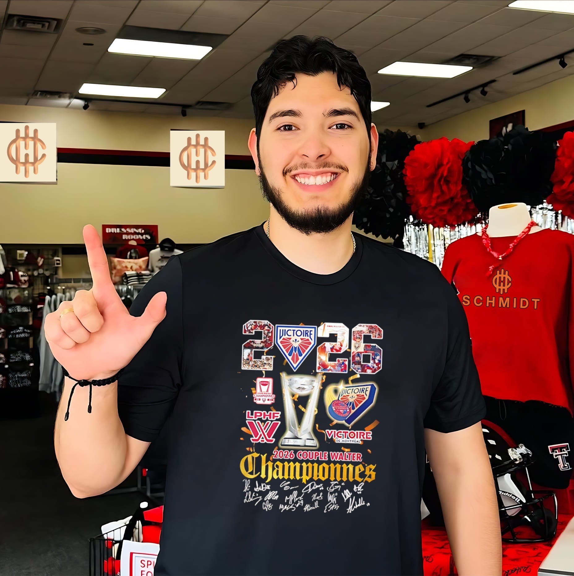 Victoire de Montreal 2026 Coupe Walter Champions signature shirt