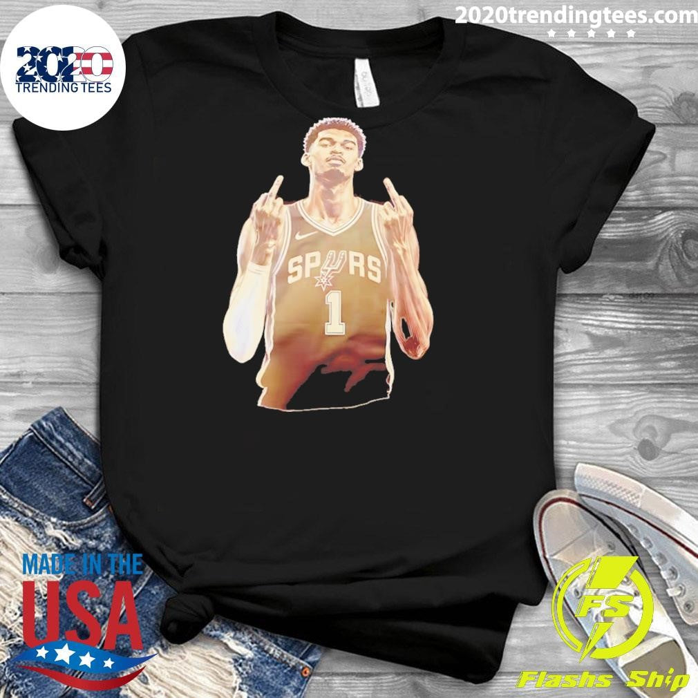Victor Wembanyama Middle Finger San Antonio Spurs Nba Basketball Vintage Shirt