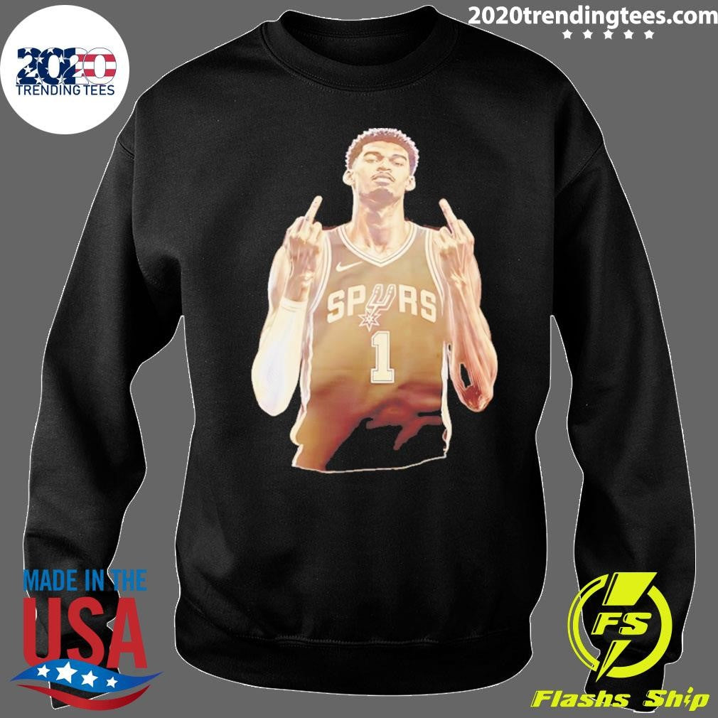Victor Wembanyama Middle Finger San Antonio Spurs Nba Basketball Vintage Shirt