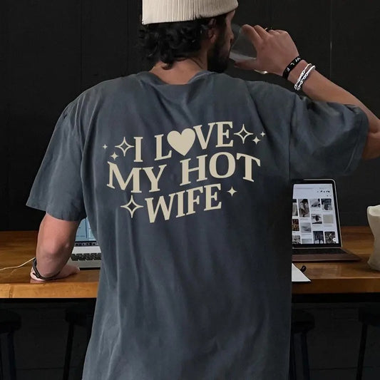 Victoria Maxwell, I Love My Hot Wife T-Shirt, Funny Saying Shirt, Valentine Shirt, Gift For Husband, Matching Couple, Humorous Sweatshirt, Anniversary Gift, Gift For Him