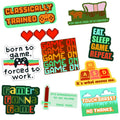 Video Game Sticker Extra Large Stickers for Adults Funny Adhesives with Memes Sarcastic  Funny Gamer  Multi T-Shirts,...