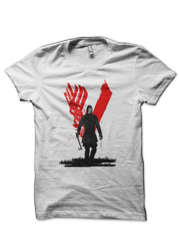 Vikings White T-Shirt Hoodie, Sweatshirt | PureTeeCo.com