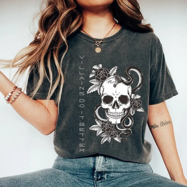 Villains Do It Better Shirt Villain Era Dark Romance Shirt Book Boyfriend Shirt Funny Reading Shirt Reading Top Bookish...