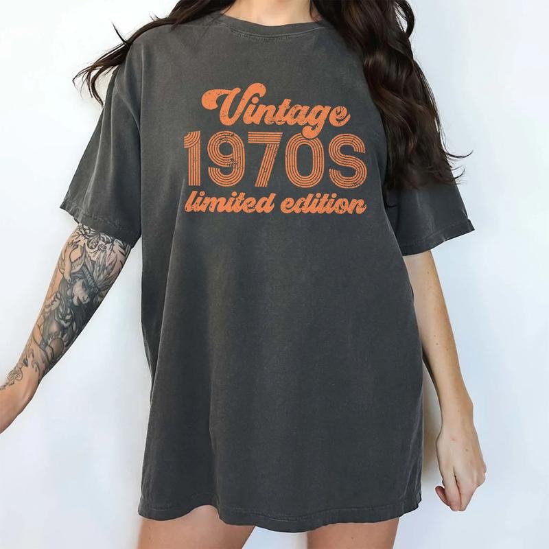 Vintage 1970s Limited Edition Tee, Retro In My Fifties Era Graphic Tee Women, Vintage Shirt For 50s, Unisex Funny Shirt,...