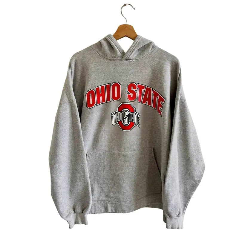 Vintage 1990s Ohio State University Heavyweight Hoodie T-Shirts, Sweatshirt | PureTeeCo.com