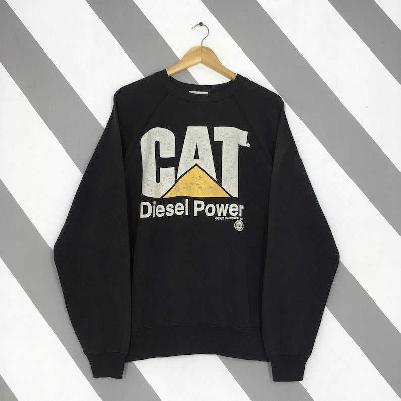 Vintage 1992 Caterpillar Diesel Power Sweatshirt Large CAT Caterpillar Inc Diesel Power Crewneck CAT Caterpillar Racing...