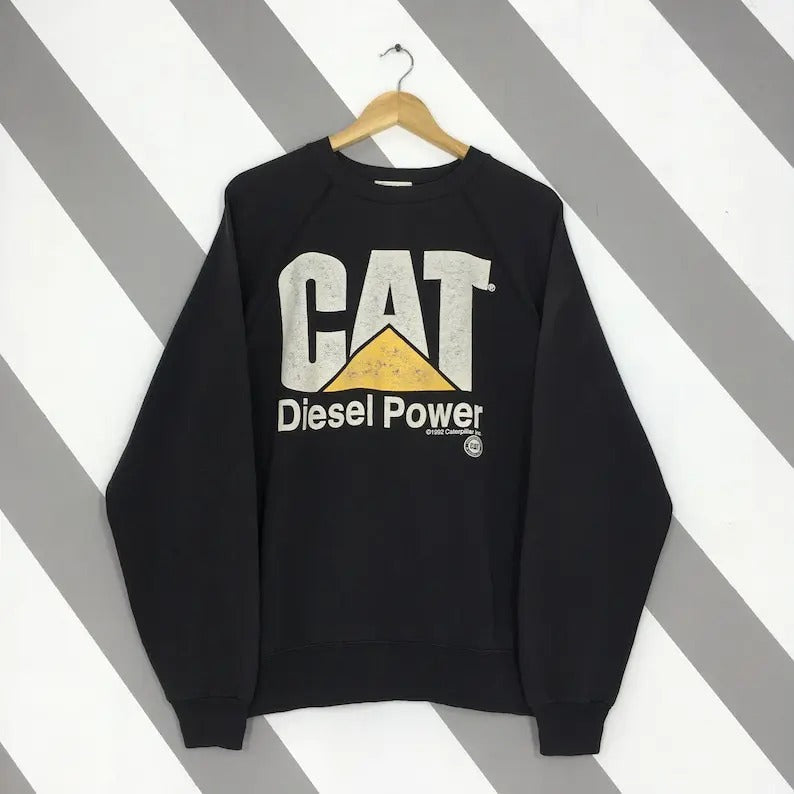 Vintage 1992 Caterpillar Diesel Power Sweatshirt Large CAT Caterpillar Inc Diesel Power Crewneck CAT Caterpillar Racing...