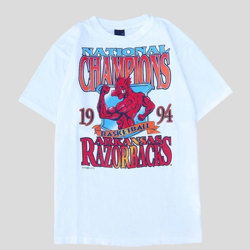 Vintage 1994 Rare Razorbacks National Champions Mad Hog Vintage T-Shirt, Sweatshirt, Hoodie | PureTeeCo.com